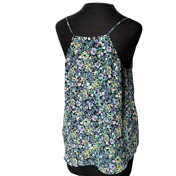 Loft Outlet Floral Sleeveless Blouse MP Petite Polyester - Picture 3 of 9